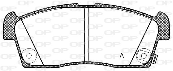 OPEN PARTS Комплект тормозных колодок, дисковый тормоз BPA1199.02